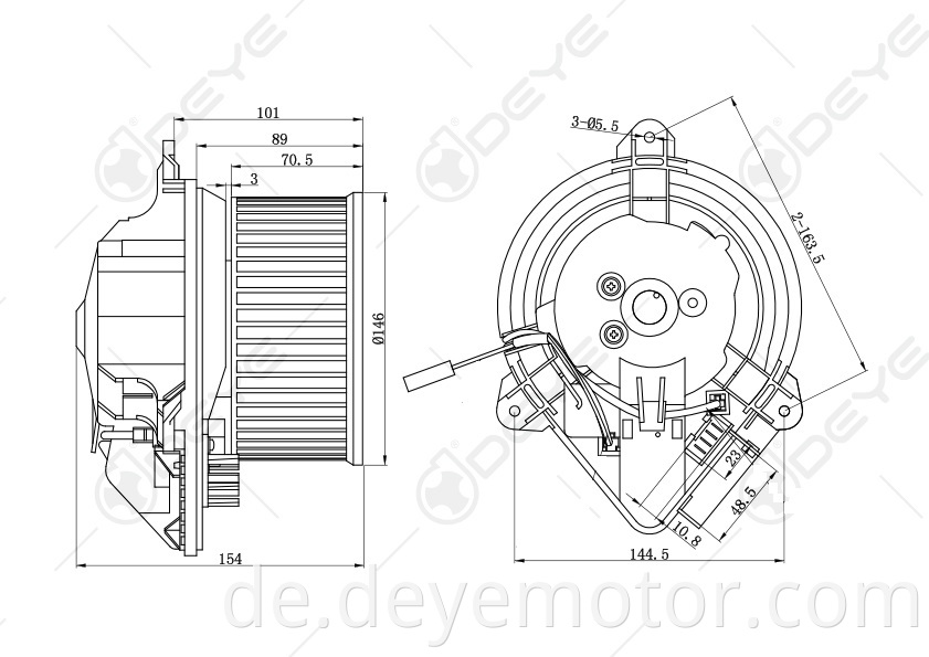 6441.G5 neue ankunft neue produkte 12v dc gebläsemotor für PEUGEOT 406 PEUGEOT 405